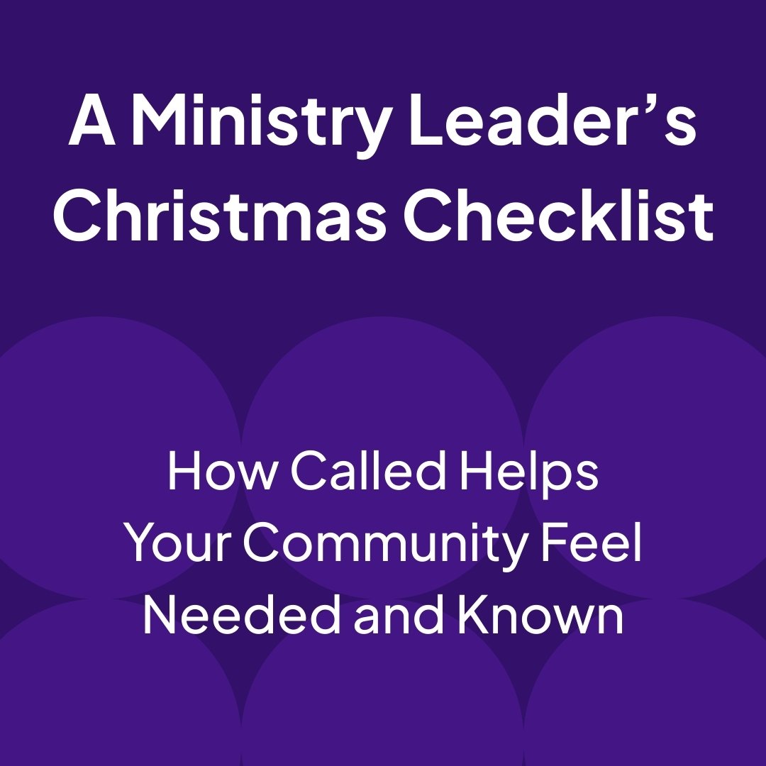 A Ministry Leader’s Christmas Checklist